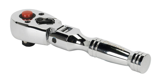 Sealey 3/8"Sq Drive Ratchet Wrench Flexi Head Stubby Fully Polished AK661SF