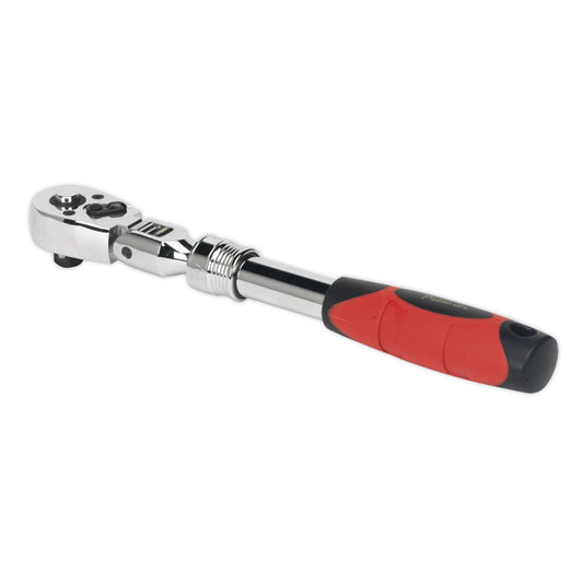Sealey Flexi Head Ratchet Wrench 3/8" Drive Extendable From 240 to 340mm AK6681