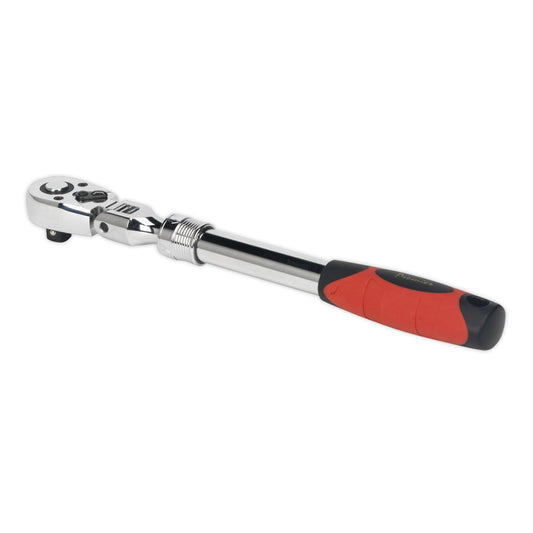 Sealey 1/2"D Extendable Flexi Head Ratchet Wrench Length 340-480mm AK6682