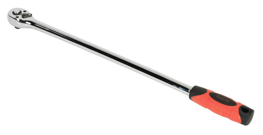Sealey 3/8"Sq Drive Ratchet Wrench Extra Long 435mm 72 Tooth Pear Head AK6694