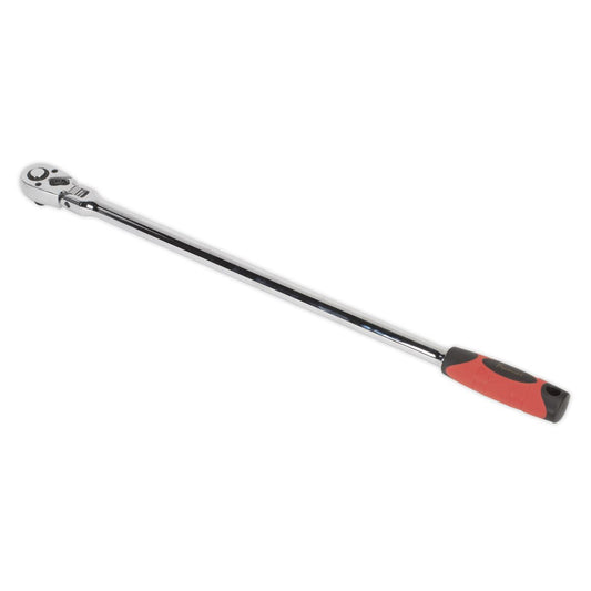 Sealey 1/2"D Ratchet Wrench Flexi Head Extra Long 600mm AK6698