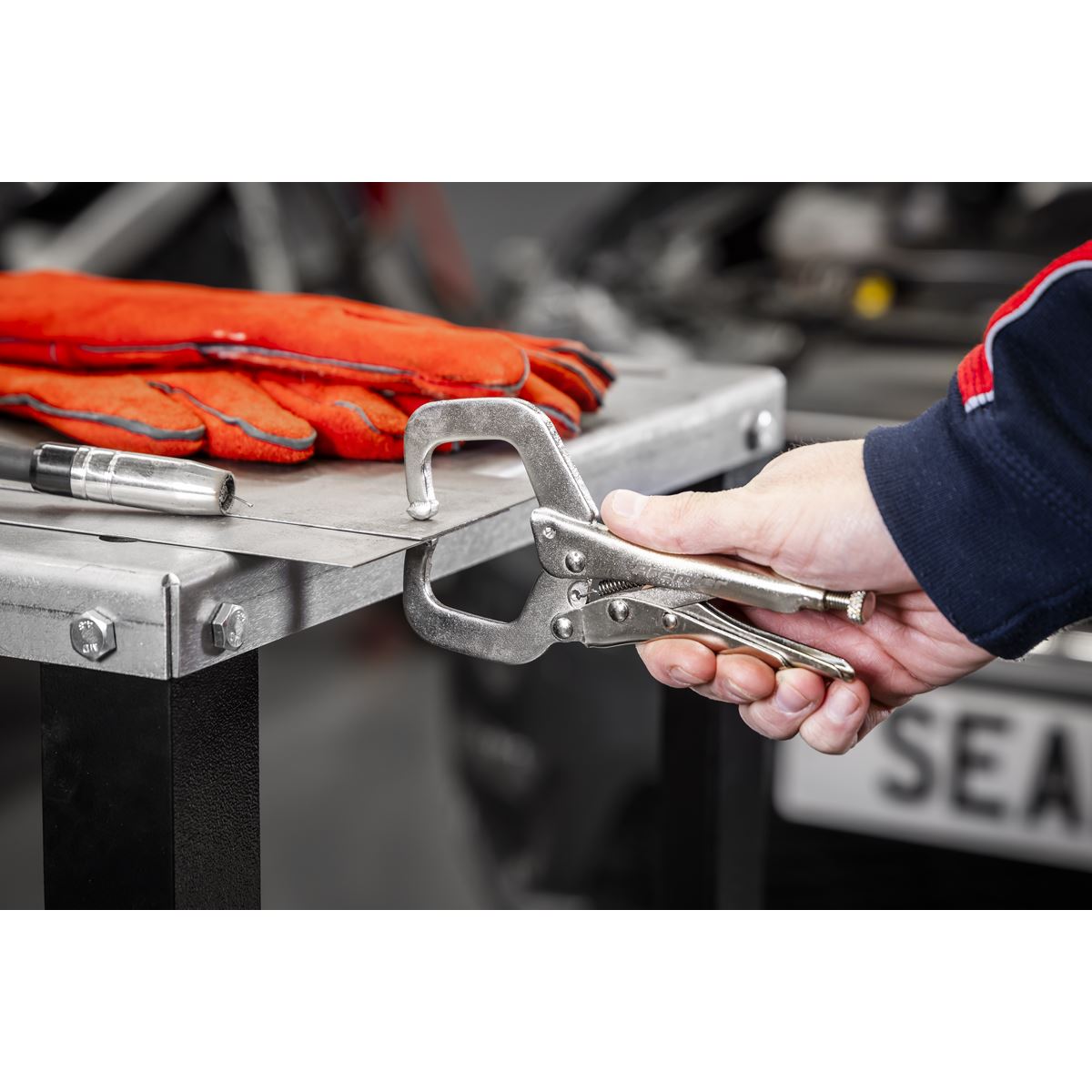 Sealey Premier Locking Pliers Set with Foam Tray 10pc AK6802