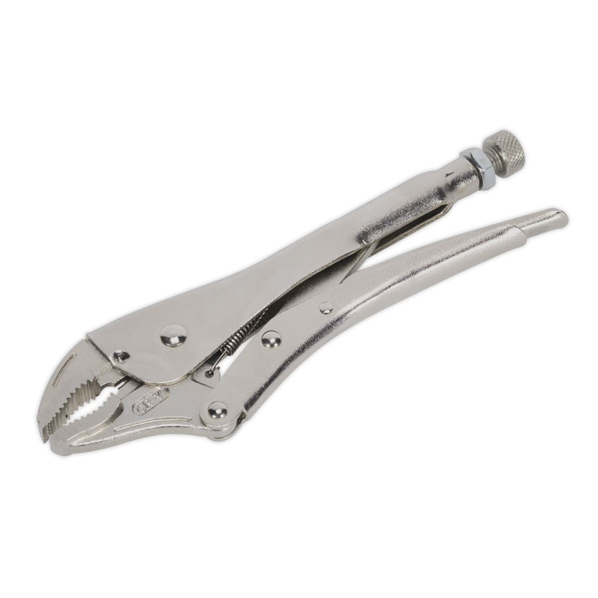 Sealey Locking Pliers Curved Jaws 225mm 0-47mm Capacity AK6821