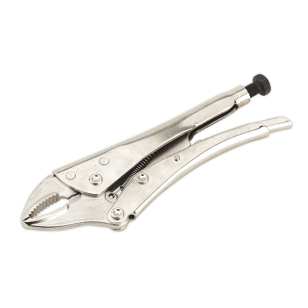Sealey Locking Pliers Curved Jaws 225mm 0-47mm Capacity AK6821