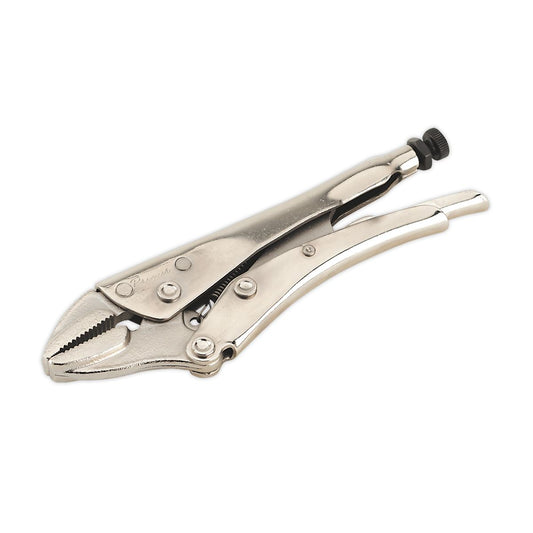 Sealey Locking Pliers Straight Jaws 185mm 0-30mm Capacity AK6822