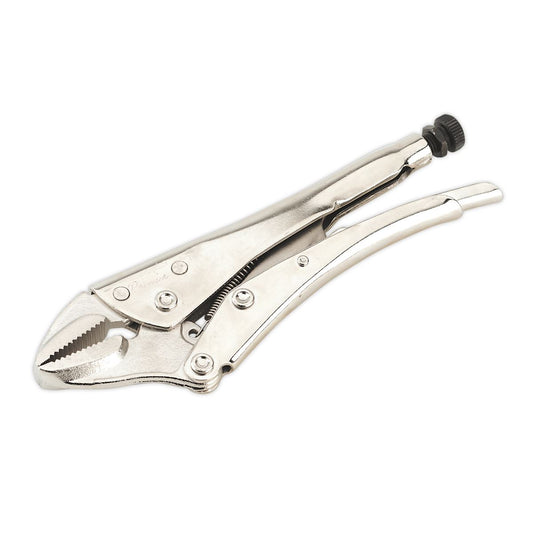 Sealey Locking Pliers Straight Jaws 230mm 0-45mm Capacity AK6823