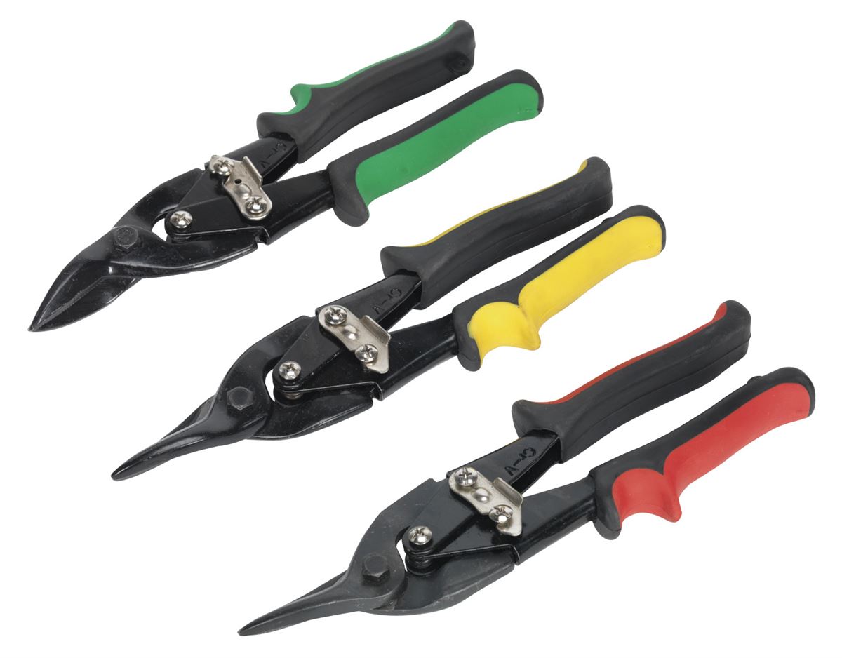 Sealey Aviation Tin Snips Set 3pc AK6907