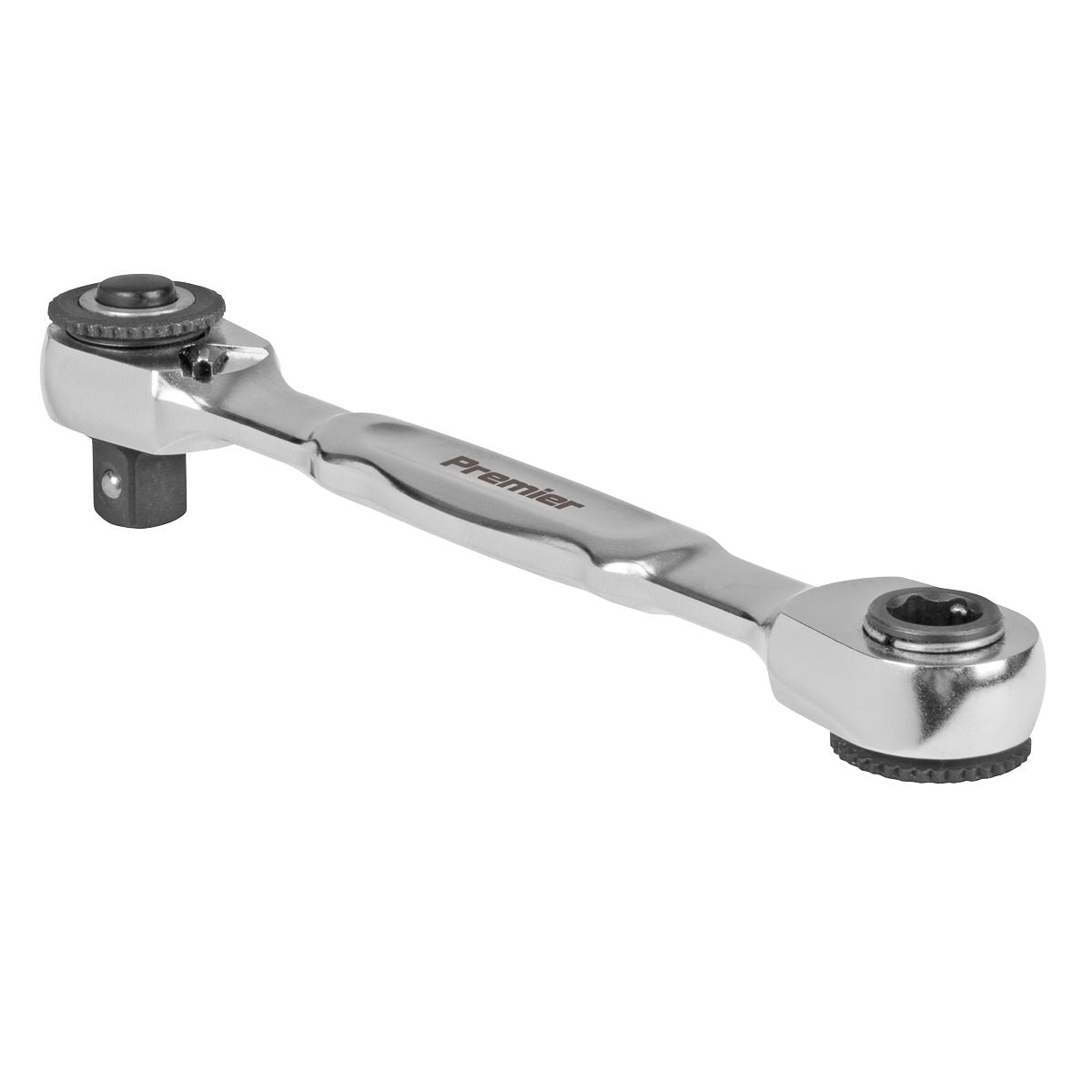 Sealey 1/4"Sq & 1/4" Hex Drive Micro Ratchet Bit Driver & Wrench AK6972