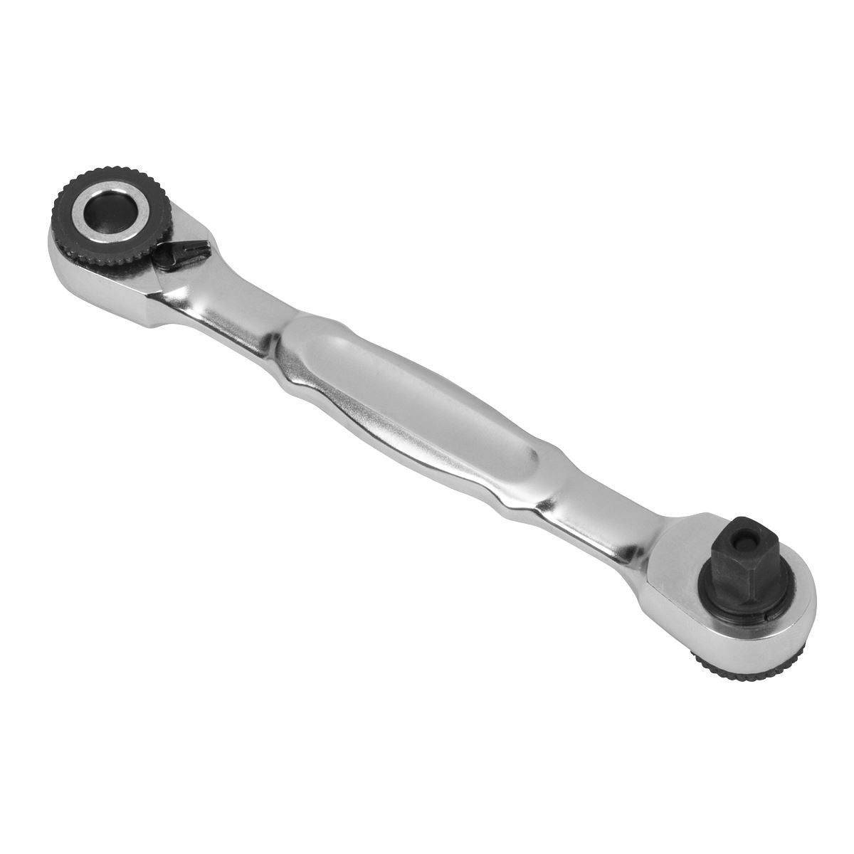 Sealey 1/4"Sq & 1/4" Hex Drive Micro Ratchet Bit Driver & Wrench AK6972