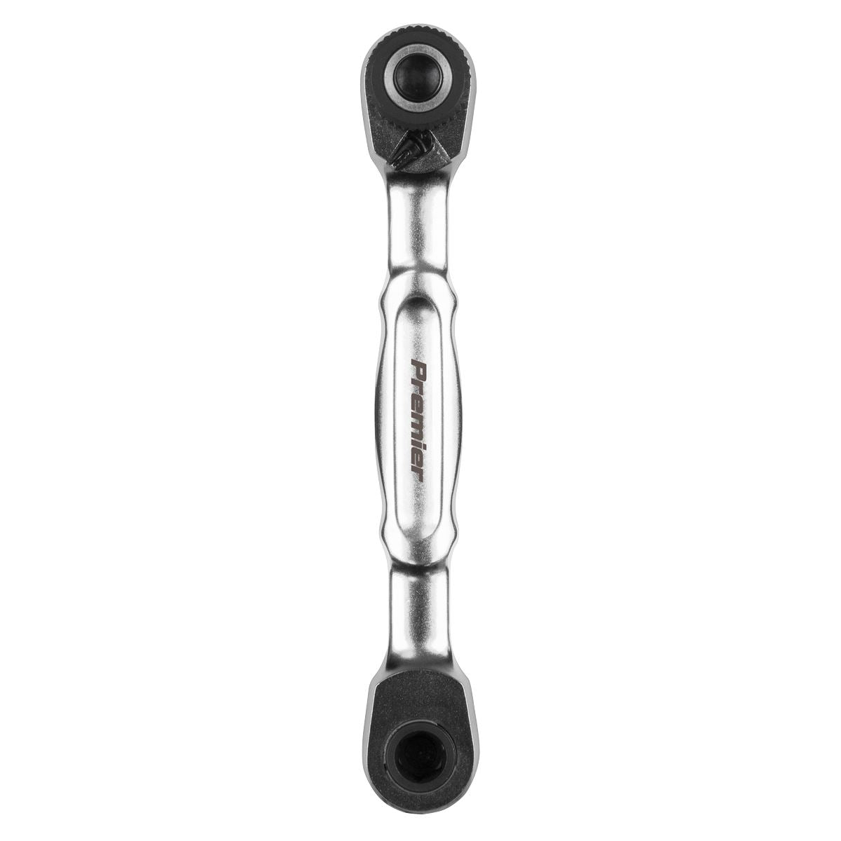 Sealey 1/4"Sq & 1/4" Hex Drive Micro Ratchet Bit Driver & Wrench AK6972