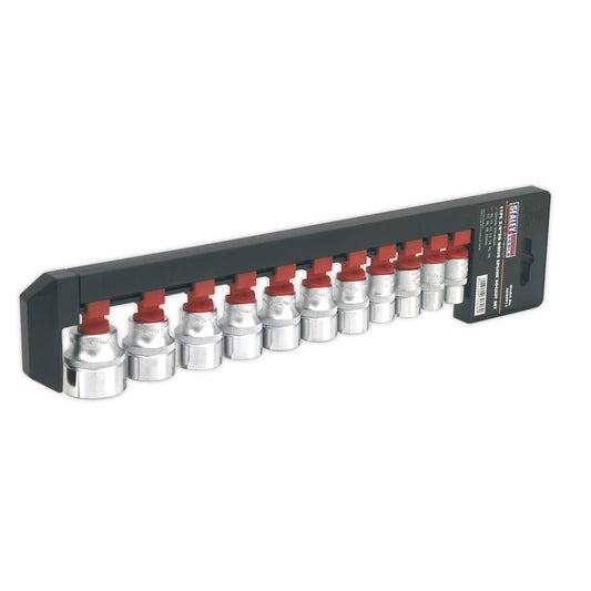 Sealey Total Drive Socket Set 11pc 3/8"D Metric Fully Polished AK69911