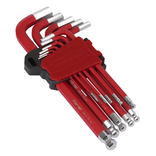 Sealey Premier Metric Long Ball End Hex Key Set 11pc IN STORAGE CASE AK71640