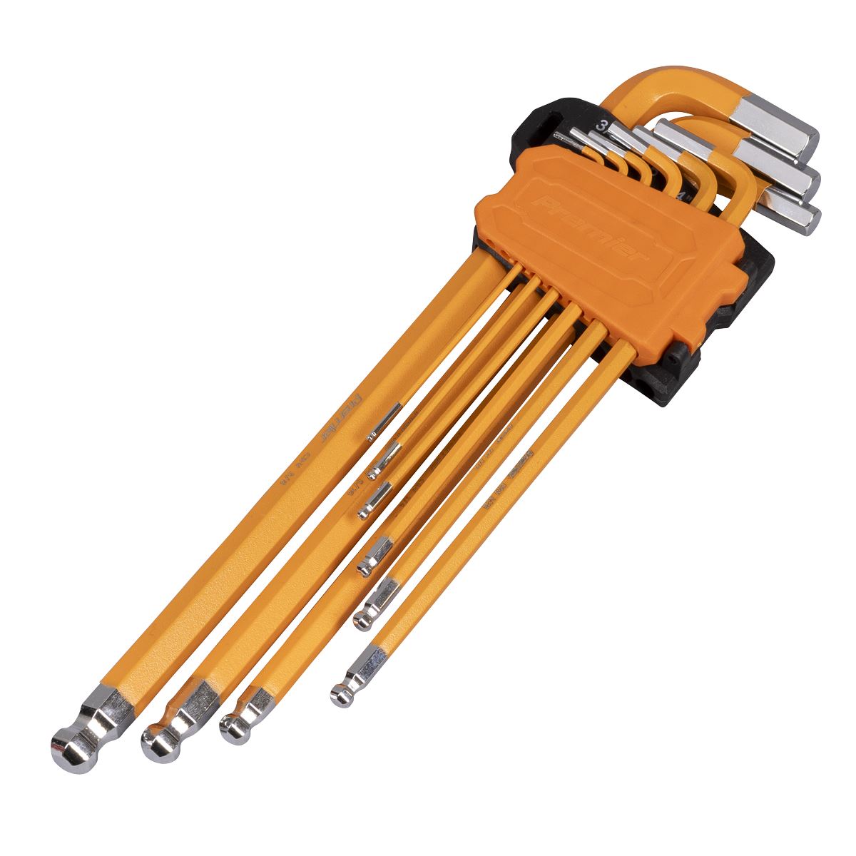 Sealey Premier Imperial Extra Long Ball End Hex Key Set 9pc AK7175