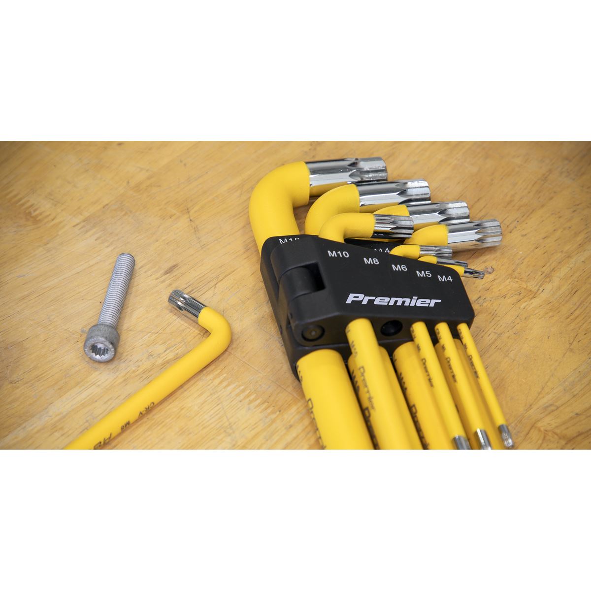 Sealey Jumbo Spline Key Set 9pc Anti-Slip AK7189