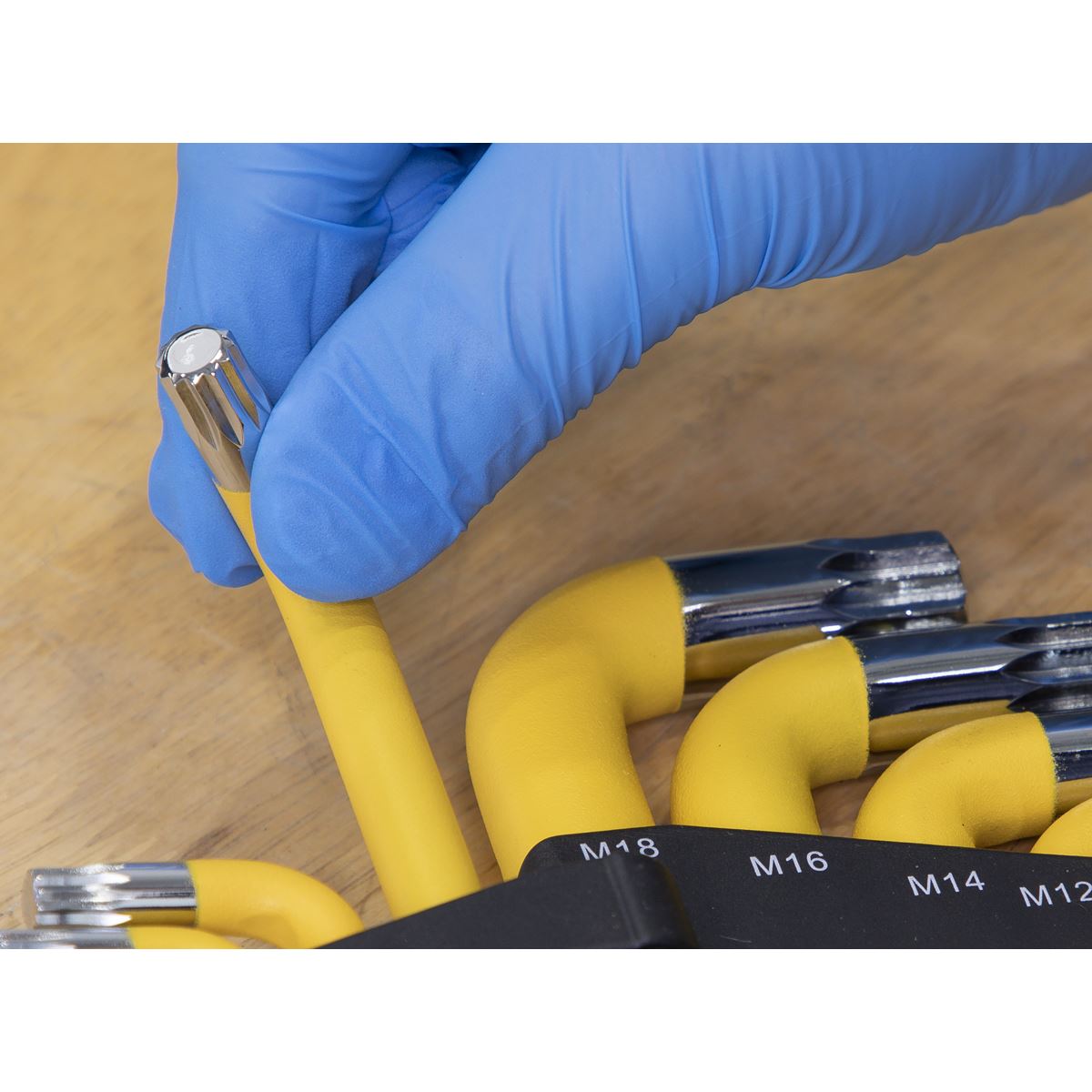 Sealey Jumbo Spline Key Set 9pc Anti-Slip AK7189