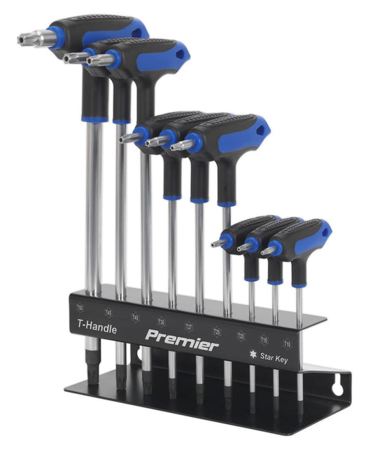 Sealey TRX-Star* Key Set 9pc T-Handle AK7196