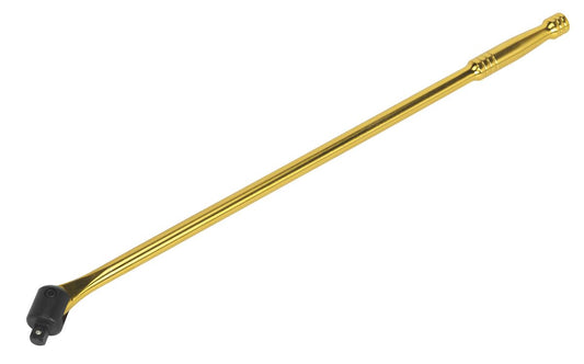 Sealey 1/2"D Breaker Bar 600mm Gold Hardened Tempered Chrome Vanadium AK730G