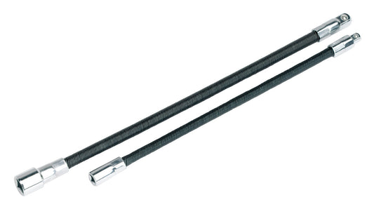 Sealey Flexible Extension Adaptor Set 2pc 1/4"D x 254mm & 3/8"D x 305mm AK7342