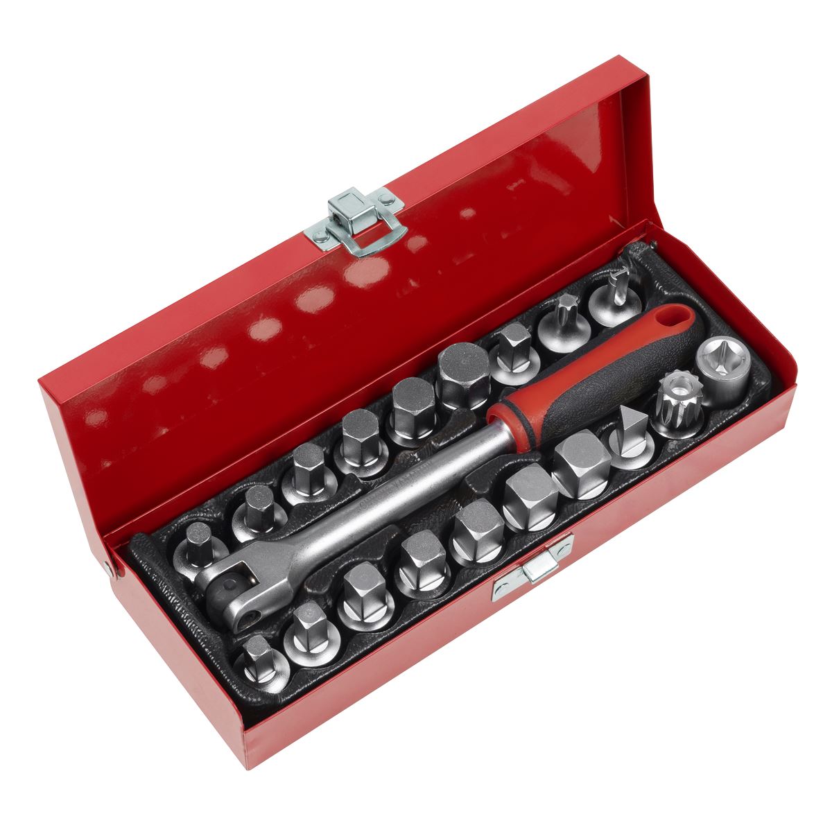Sealey Oil Drain Plug Key Set 3/8"Sq Drive 20pc AK759
