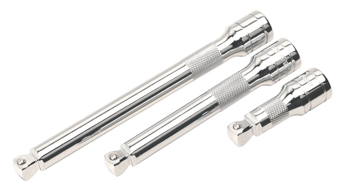 Sealey Wobble Rigid Extension Bar Set 3pc 1/2"Sq Drive AK764