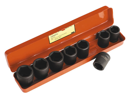 Sealey Metric Impact Socket Set 8pc 3/4"Sq Drive Standard Length AK77/9M