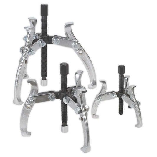 Sealey Gear Reversible Puller Set 3pc Triple Leg AK78