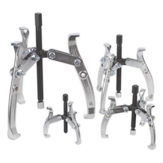 Sealey Gear Reversible Puller Set 4pc Triple Leg AK79