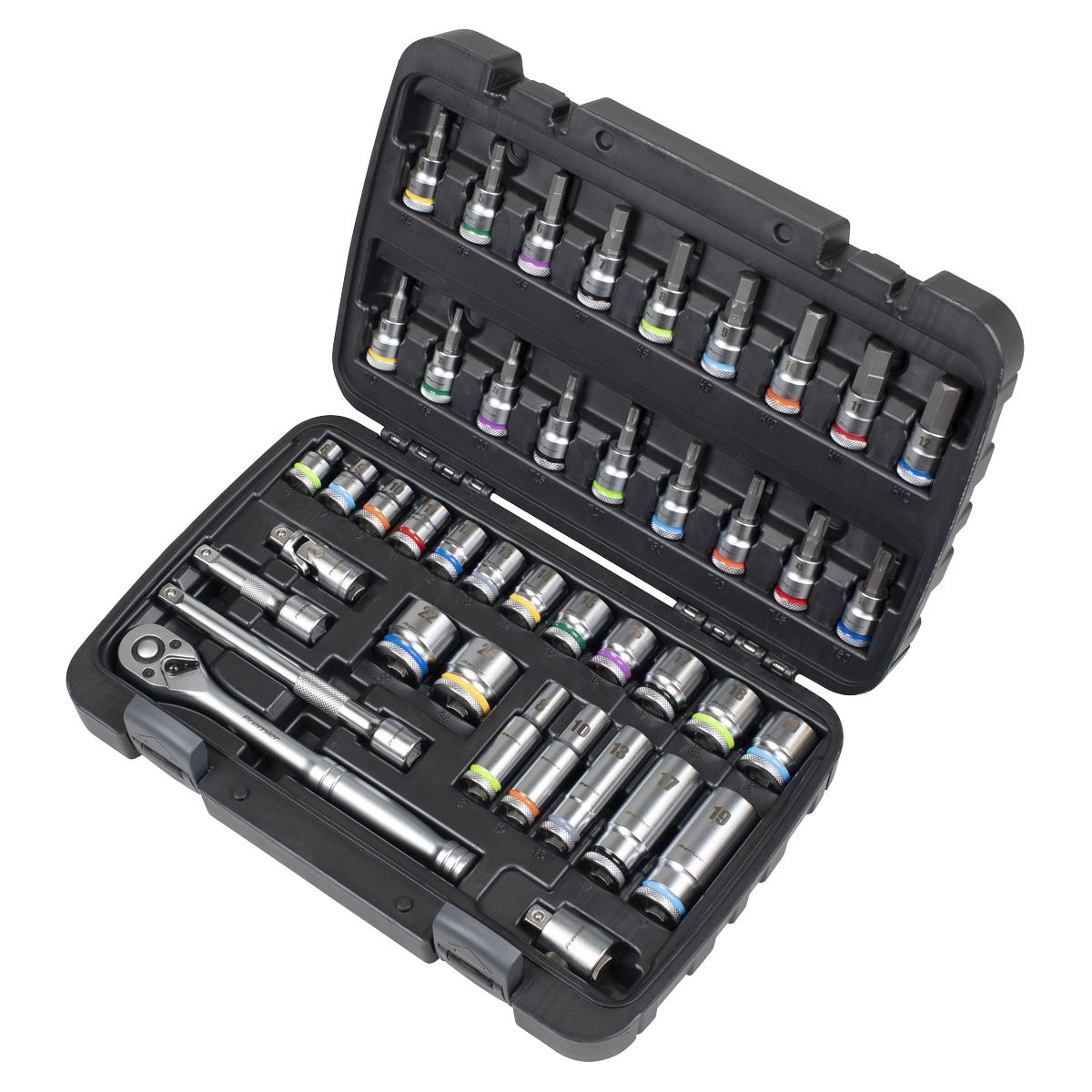 Sealey Socket And Socket Bit Set 3/8"Sq Drive 42pc With Hex & Torx AK7915