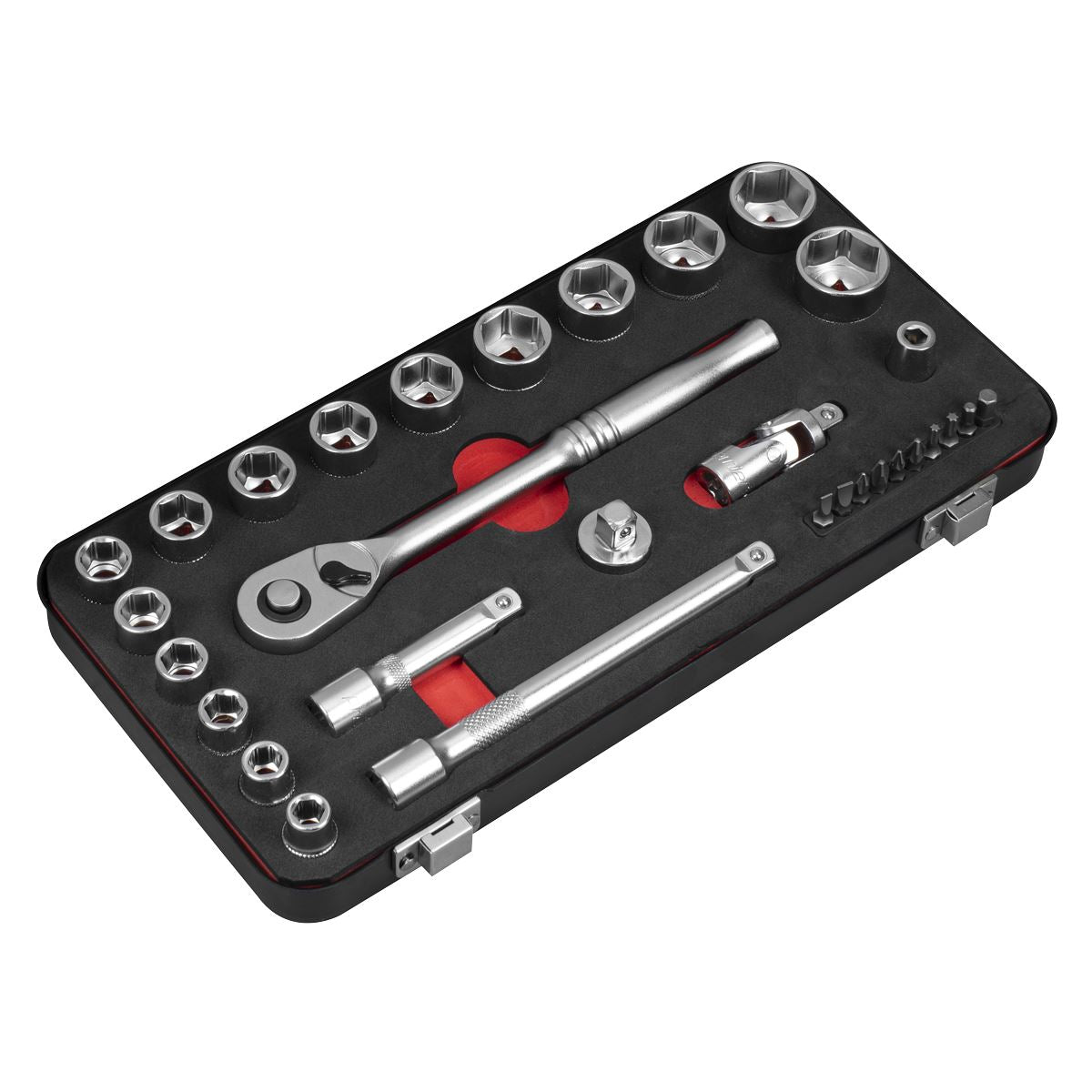 Sealey Metric Socket Set 3/8"Sq Drive 31pc Standard Single Hex AK7921