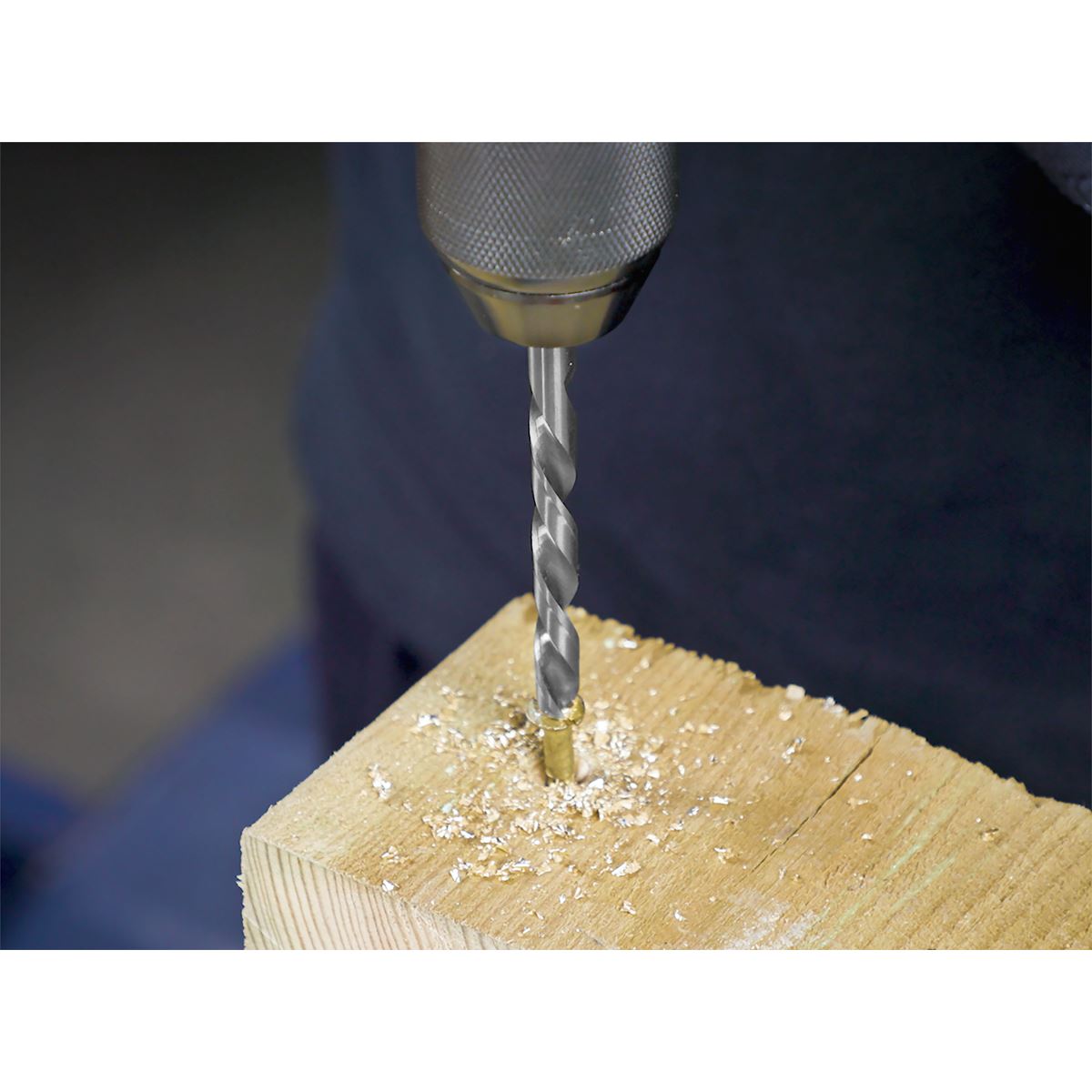 Sealey Left-Hand Spiral Drill Bit Set 19pc Extraction Of Studs & Screws AK8190