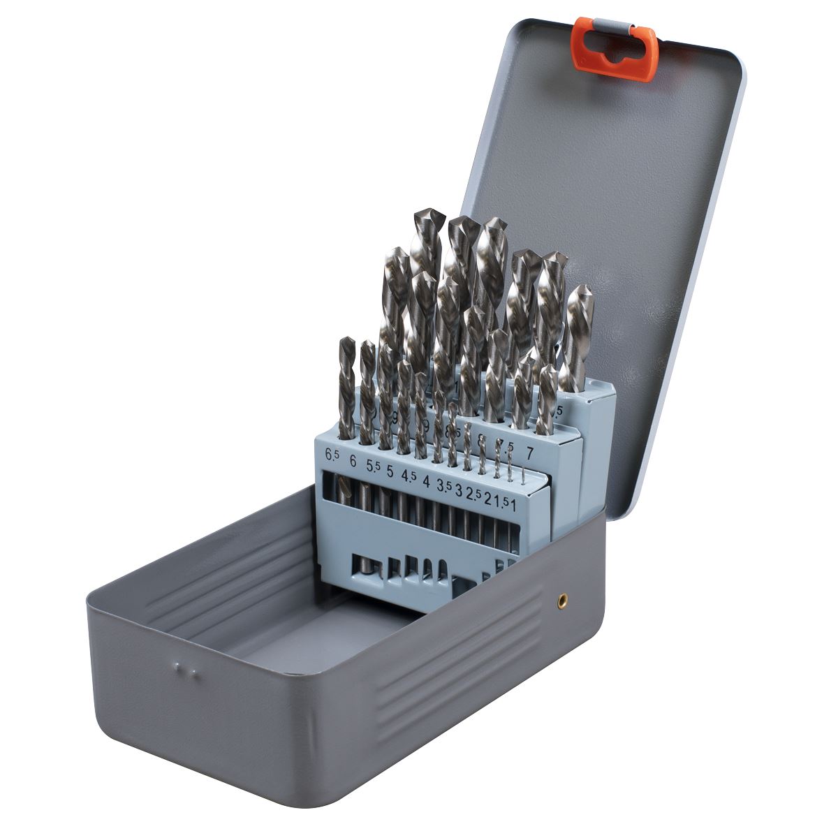 Sealey Left-Hand Spiral Drill Bit Set 25pc For Snapped Studs & Screws AK8191