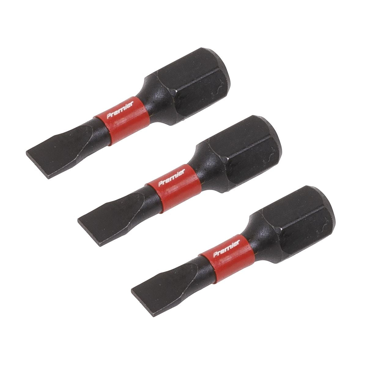 Sealey Slotted 4.5mm Impact Power Tool Bits 25mm - 3pc AK8201