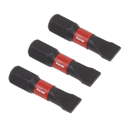 Sealey Slotted 6.5mm Impact Power Tool Bits 25mm - 3pc AK8203