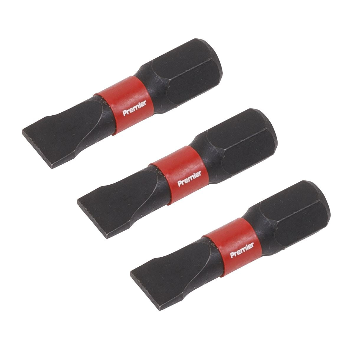 Sealey Slotted 6.5mm Impact Power Tool Bits 25mm - 3pc AK8203