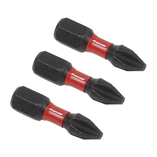Sealey Phillips #2 Impact Power Tool Bits 25mm - 3pc AK8205