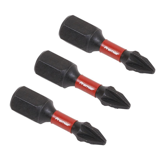 Sealey Pozi #1 Impact Power Tool Bits 25mm - 3pc AK8207