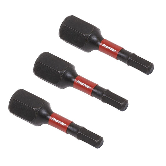 Sealey Hex 3mm Impact Power Tool Bits 25mm - 3pc AK8211