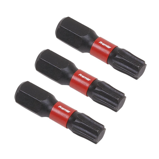 Sealey TRX-Star* T30 Impact Power Tool Bits 25mm - 3pc AK8220