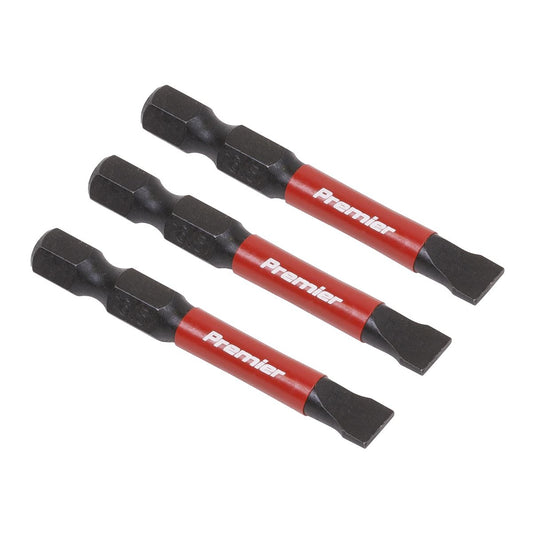 Sealey Slotted 6.5mm Impact Power Tool Bits 50mm - 3pc AK8228