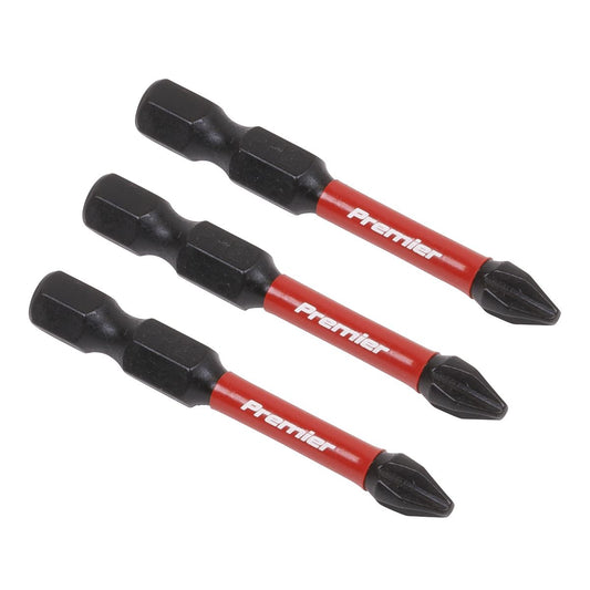 Sealey Phillips #2 Impact Power Tool Bits 50mm - 3pc AK8230