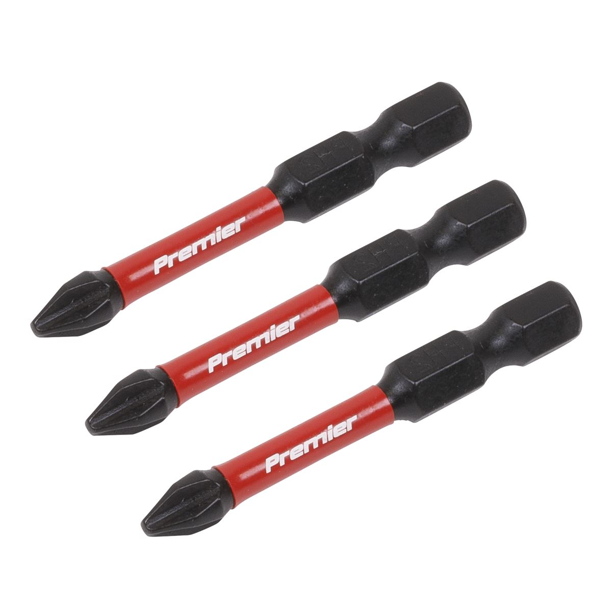 Sealey Phillips #2 Impact Power Tool Bits 50mm - 3pc AK8230