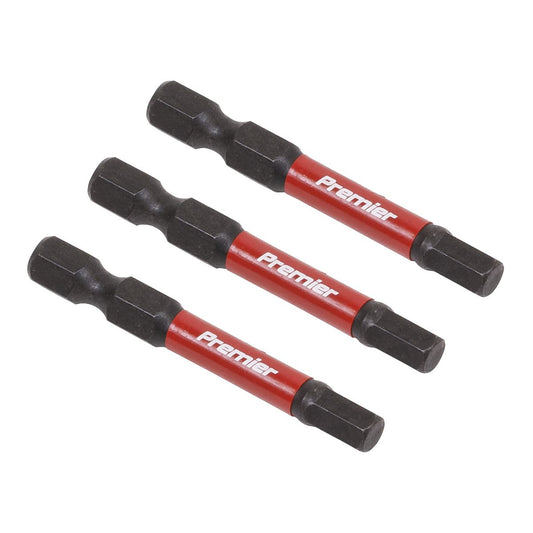 Sealey Hex 5mm Impact Power Tool Bits 50mm - 3pc AK8238
