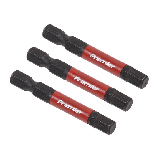 Sealey Hex 6mm Impact Power Tool Bits 50mm - 3pc AK8239