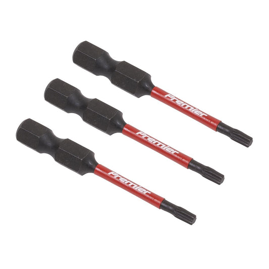 Sealey TRX-Star* T10 Impact Power Tool Bits 50mm - 3pc AK8240