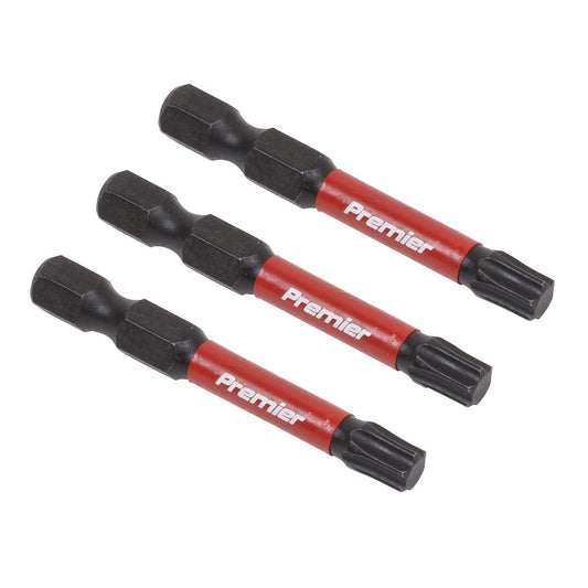 Sealey TRX-Star* T30 Impact Power Tool Bits 50mm - 3pc AK8245