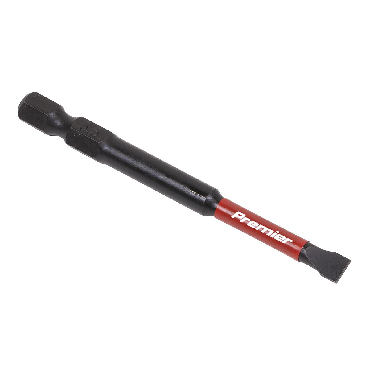 Sealey Slotted 5.5mm Impact Power Tool Bits 75mm - 3pc AK8252