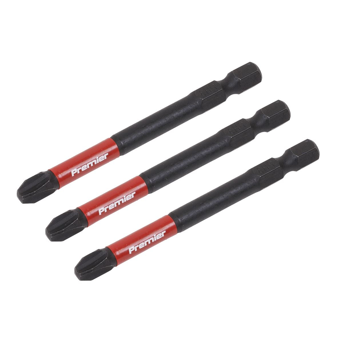 Sealey Phillips #3 Impact Power Tool Bits 75mm - 3pc AK8256