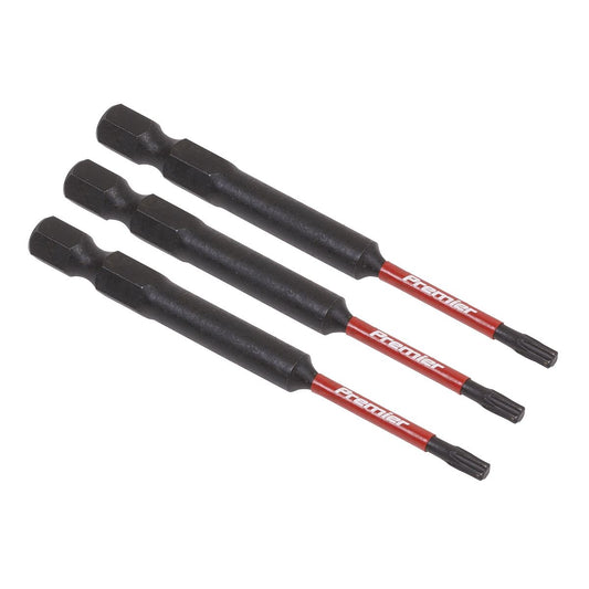 Sealey TRX-Star* T10 Impact Power Tool Bits 75mm - 3pc AK8265