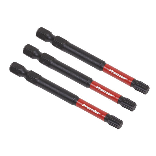 Sealey TRX Star* T30 Impact Power Tool Bits 75mm - 3pc AK8270