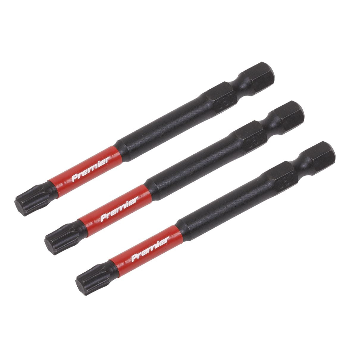 Sealey TRX Star* T30 Impact Power Tool Bits 75mm - 3pc AK8270